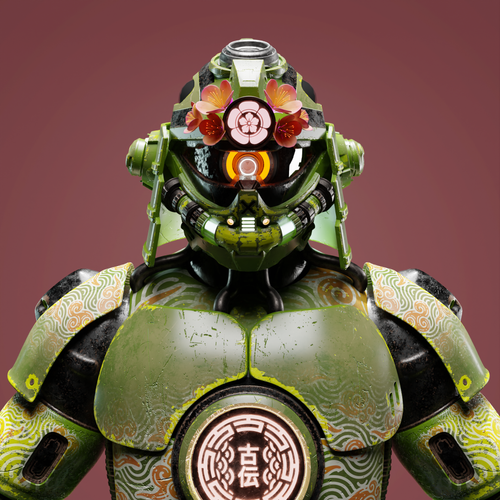 Sakuyer NFT #004 Green Robot