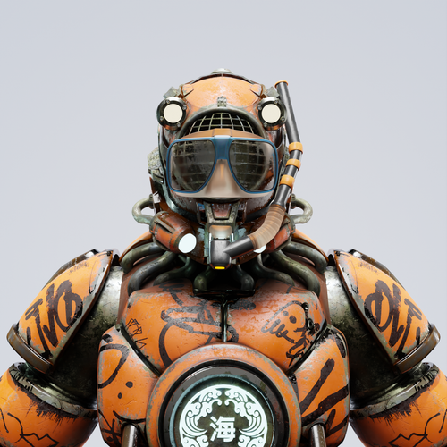 Sakuyer NFT #007 Diver Robot