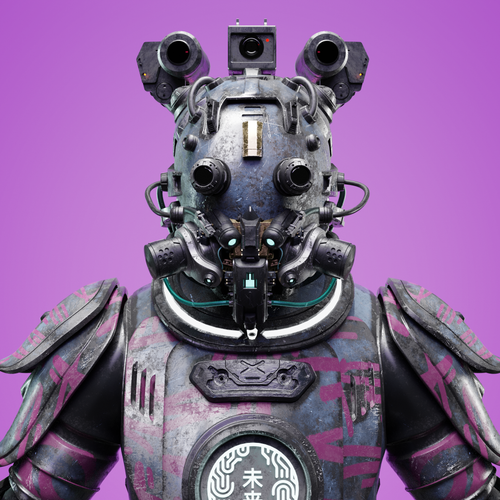 Sakuyer NFT #008 Purple Robot